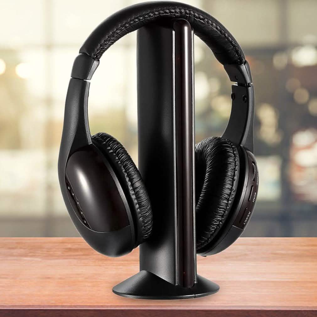 Wireless RF Headphones HiFi Over-Ear Headphones - Tophatter Daily Deals