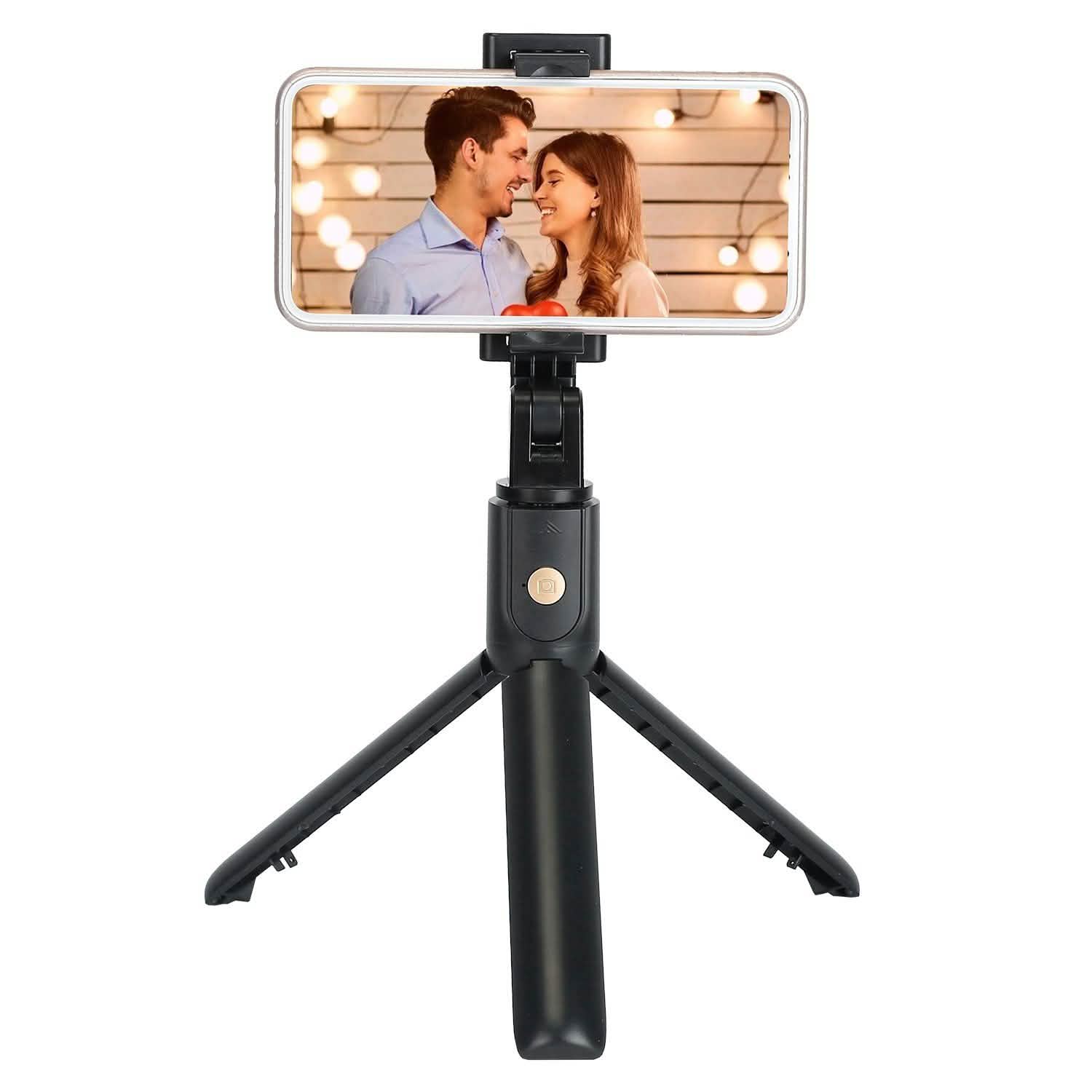 Wireless Selfie Stick Extendable Tripod with Detachable Remote Shutter for 3.5-6.2