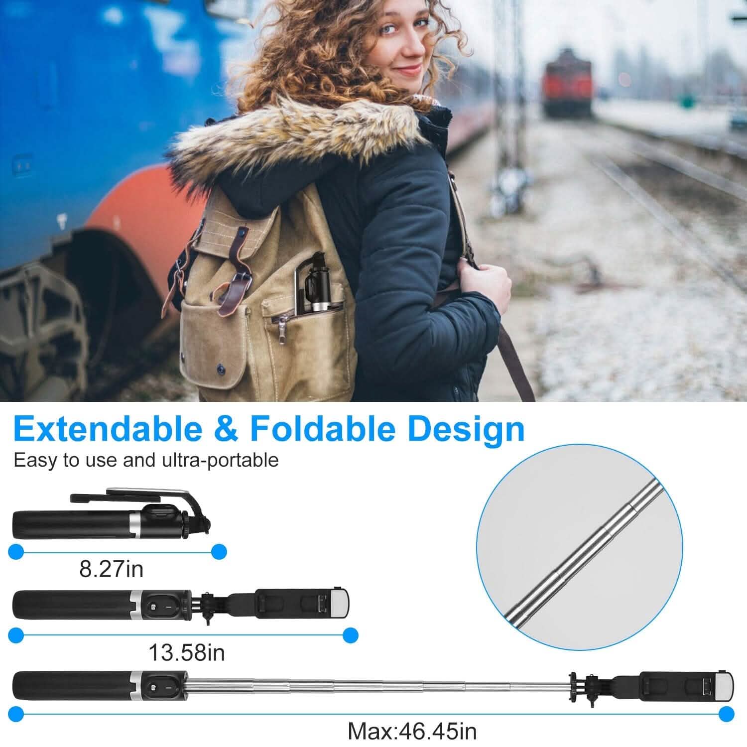 Wireless Selfie Stick Tripod Mobile Accessories - Tophatter Daily Deals