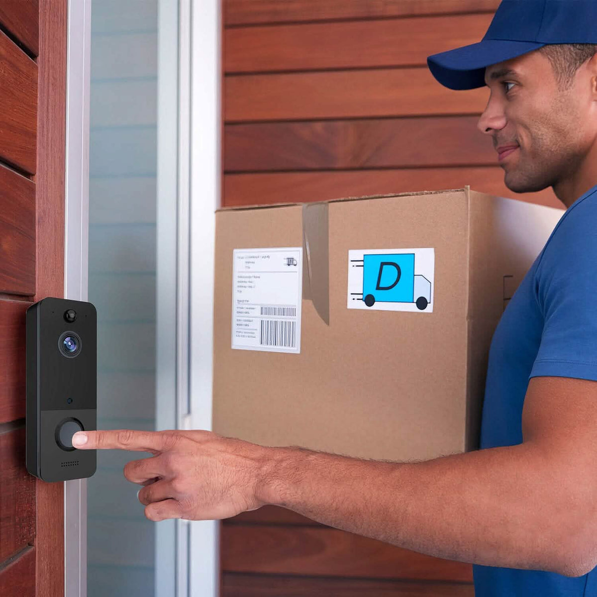 Wireless Smart Wi-Fi Video Doorbell Smart Home & Security - Tophatter Daily Deals