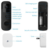Wireless Smart WIFI Video Doorbell Two Way Audio Smart Home & Security - Tophatter Daily Deals