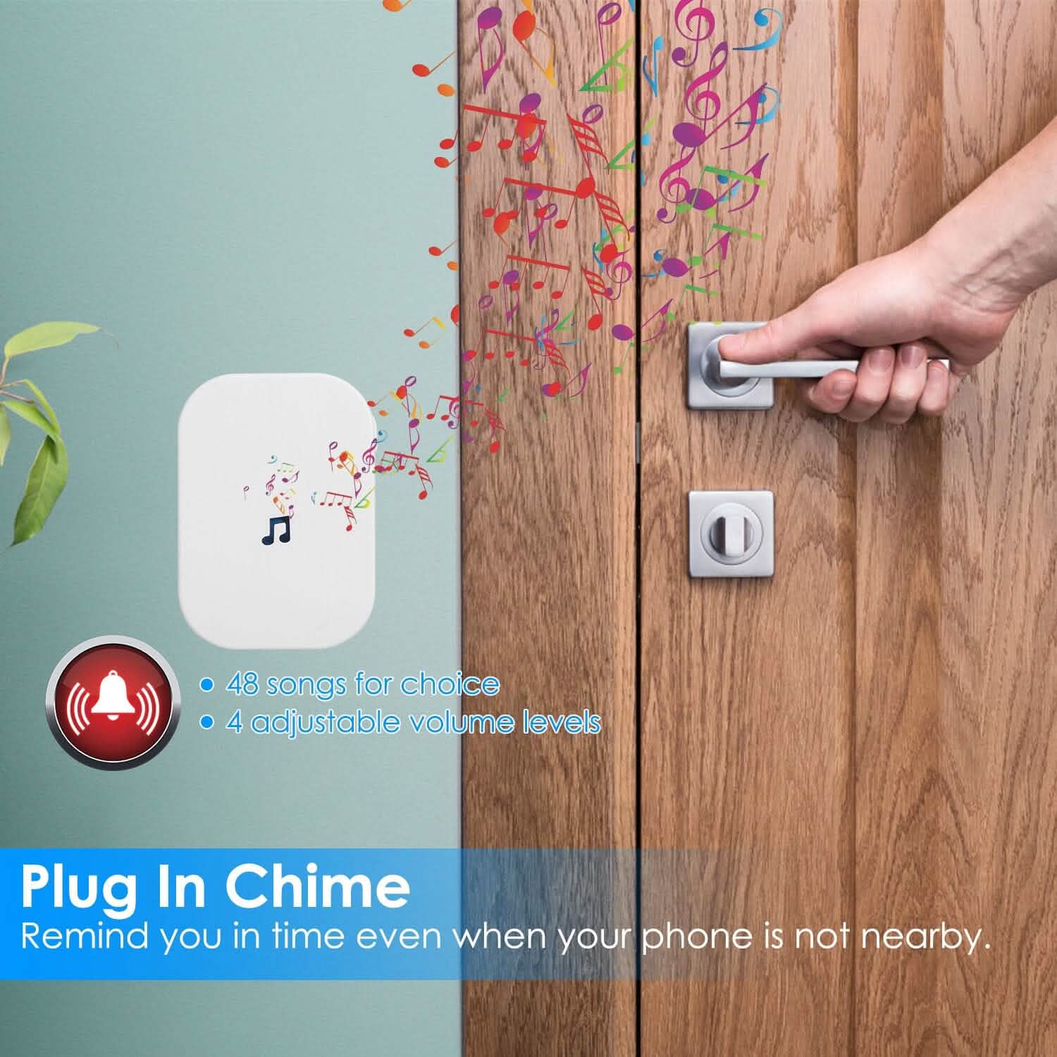 Wireless Smart WIFI Video Doorbell Two Way Audio Smart Home & Security - Tophatter Daily Deals