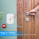 Wireless Smart WIFI Video Doorbell Two Way Audio Smart Home & Security - Tophatter Daily Deals