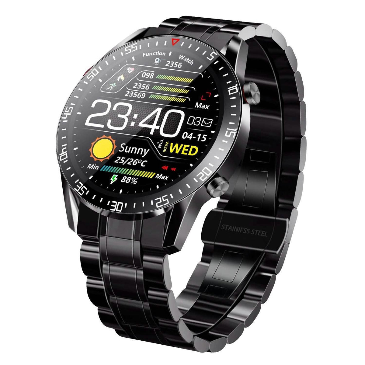 Wireless Smartwatch Fitness Tracker IP68 Waterproof Sport Bracelet Smart Watches - Tophatter Daily Deals