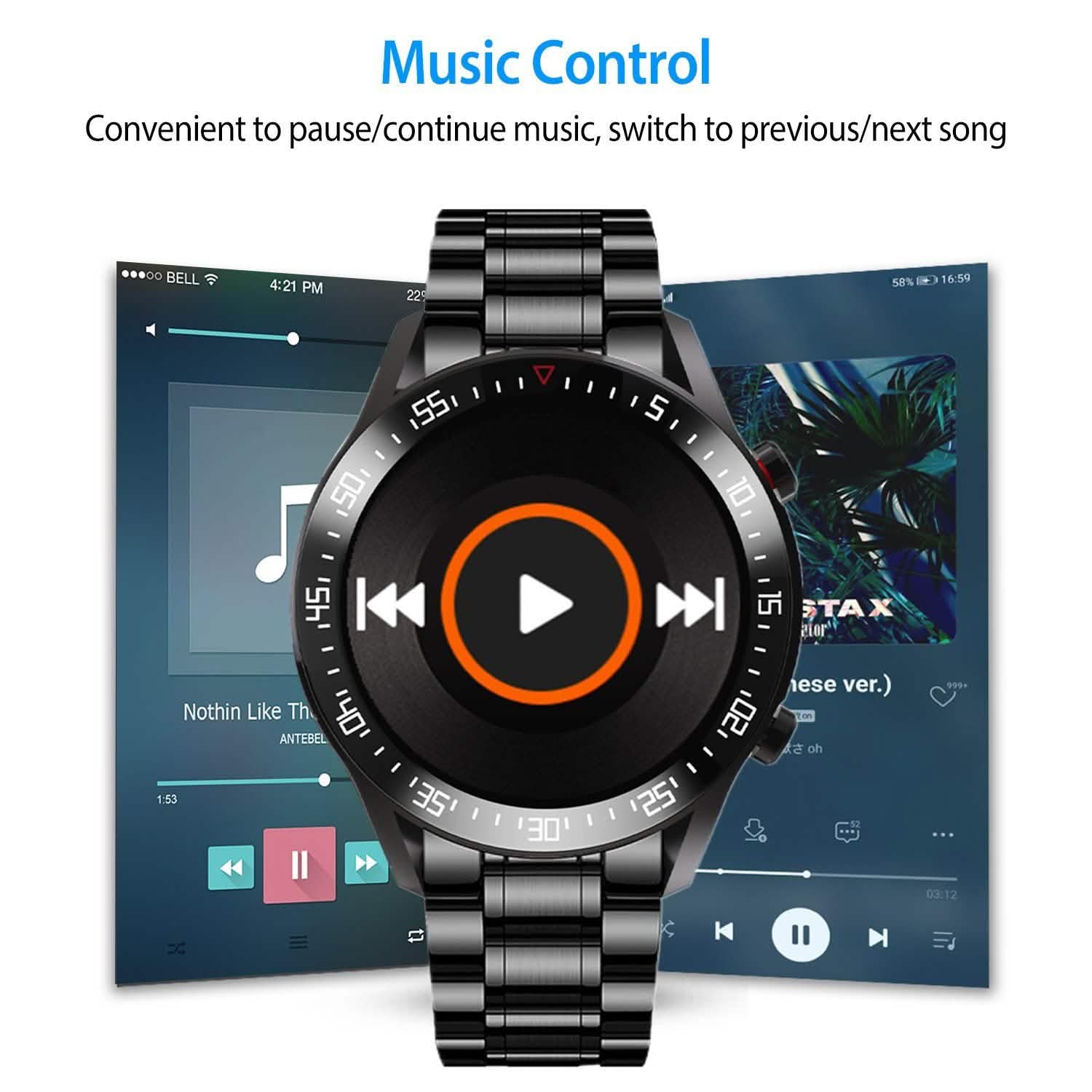 Wireless Smartwatch Fitness Tracker IP68 Waterproof Sport Bracelet Smart Watches - Tophatter Daily Deals