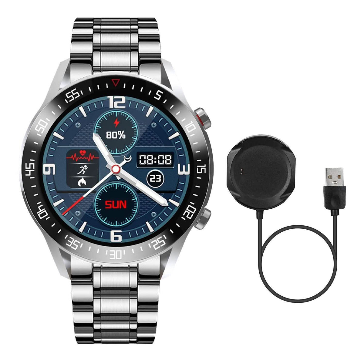 Wireless Smartwatch Fitness Tracker IP68 Waterproof Sport Bracelet Smart Watches - Tophatter Daily Deals