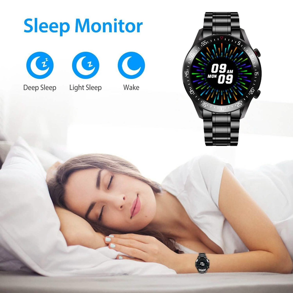 Wireless Smartwatch Fitness Tracker IP68 Waterproof Sport Bracelet Smart Watches - Tophatter Daily Deals