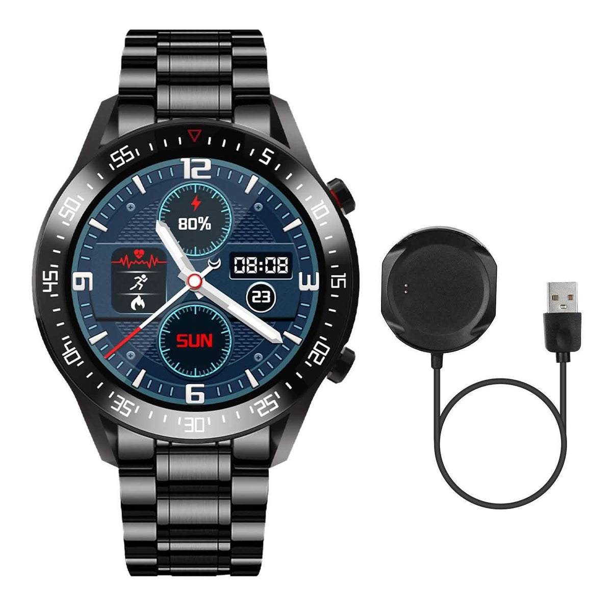 Wireless Smartwatch Fitness Tracker IP68 Waterproof Sport Bracelet Smart Watches - Tophatter Daily Deals