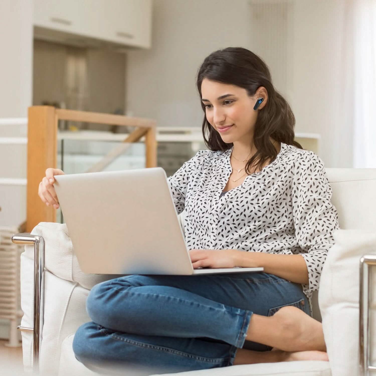 Wireless TWS 5.0 In-Ear Headphone Headset with Charging Case Low Latency Game Mode Headphones - Tophatter Daily Deals