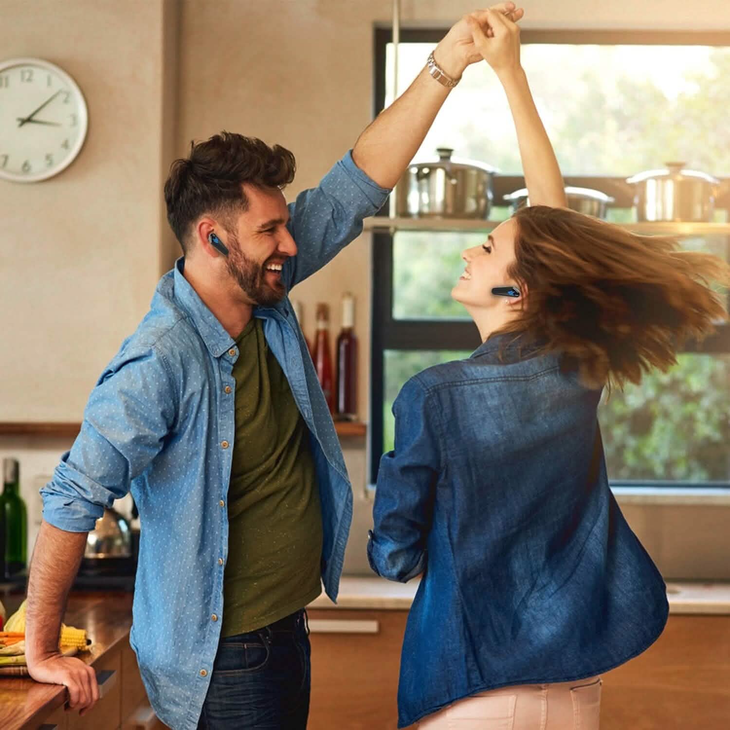 Wireless TWS 5.0 In-Ear Headphone Headset with Charging Case Low Latency Game Mode Headphones - Tophatter Daily Deals