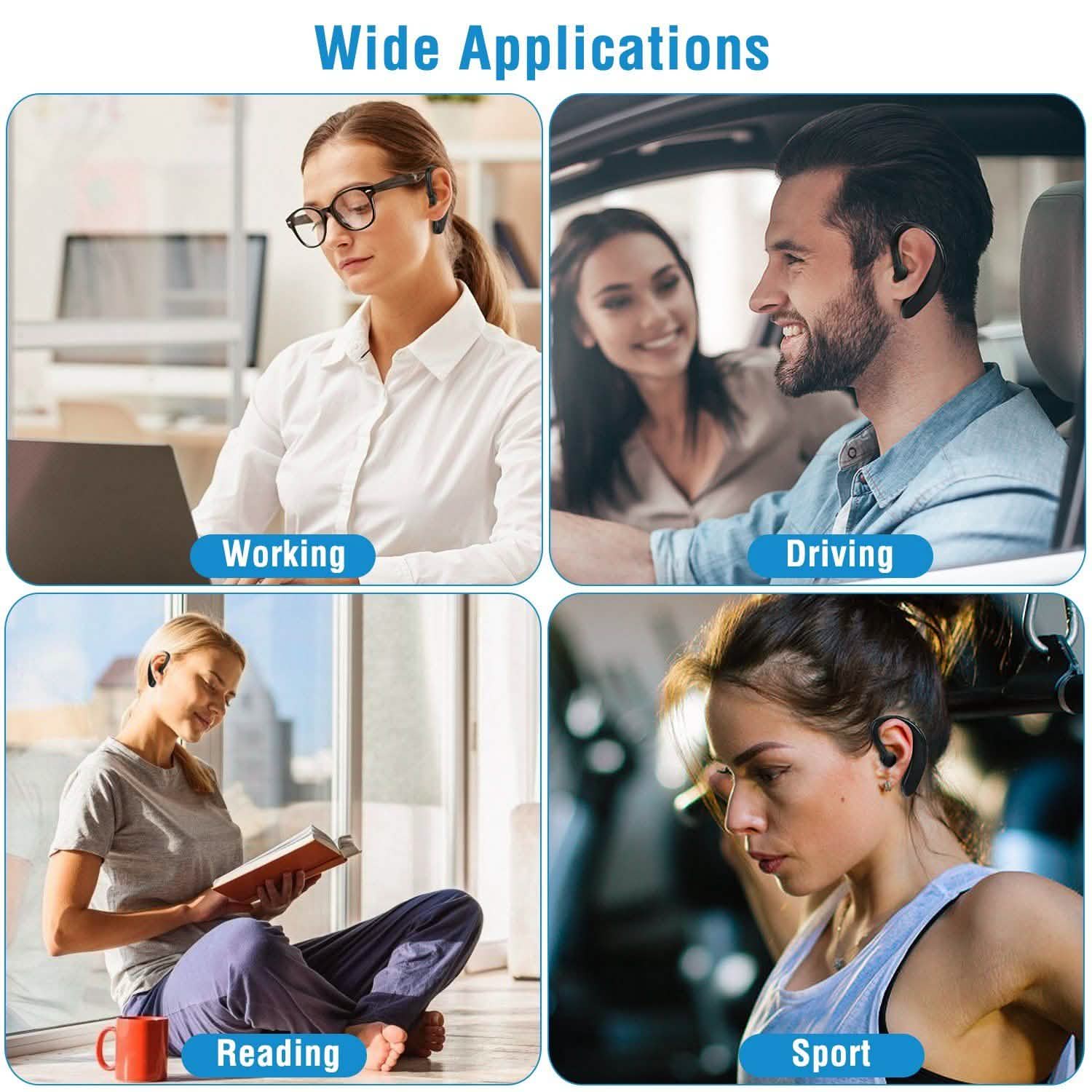 Wireless V5.0 Earpiece Noise Cancelling Driving Earbud Mobile Accessories - Tophatter Daily Deals