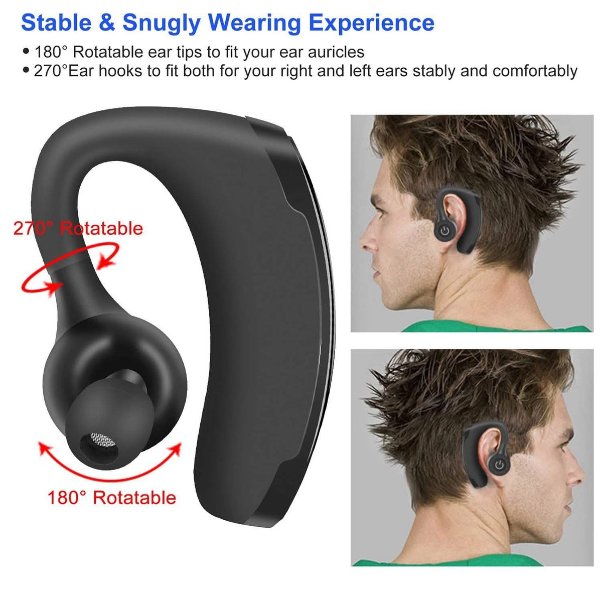 Wireless V5.0 In-Ear Earphones Mobile Accessories - Tophatter Daily Deals