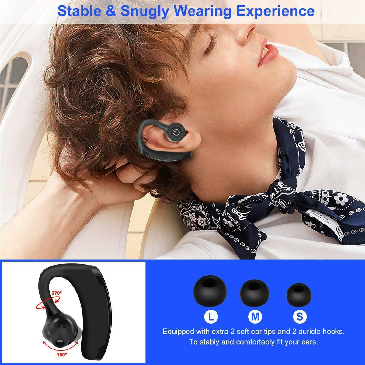 Wireless V5.0 In-Ear Earphones In-Ear Headphones - Tophatter Daily Deals