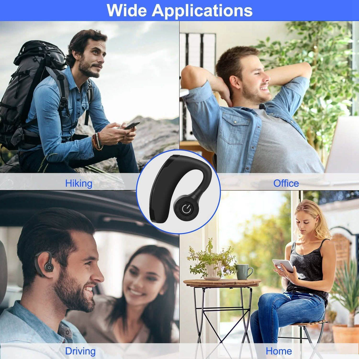 Wireless V5.0 In-Ear Earphones In-Ear Headphones - Tophatter Daily Deals