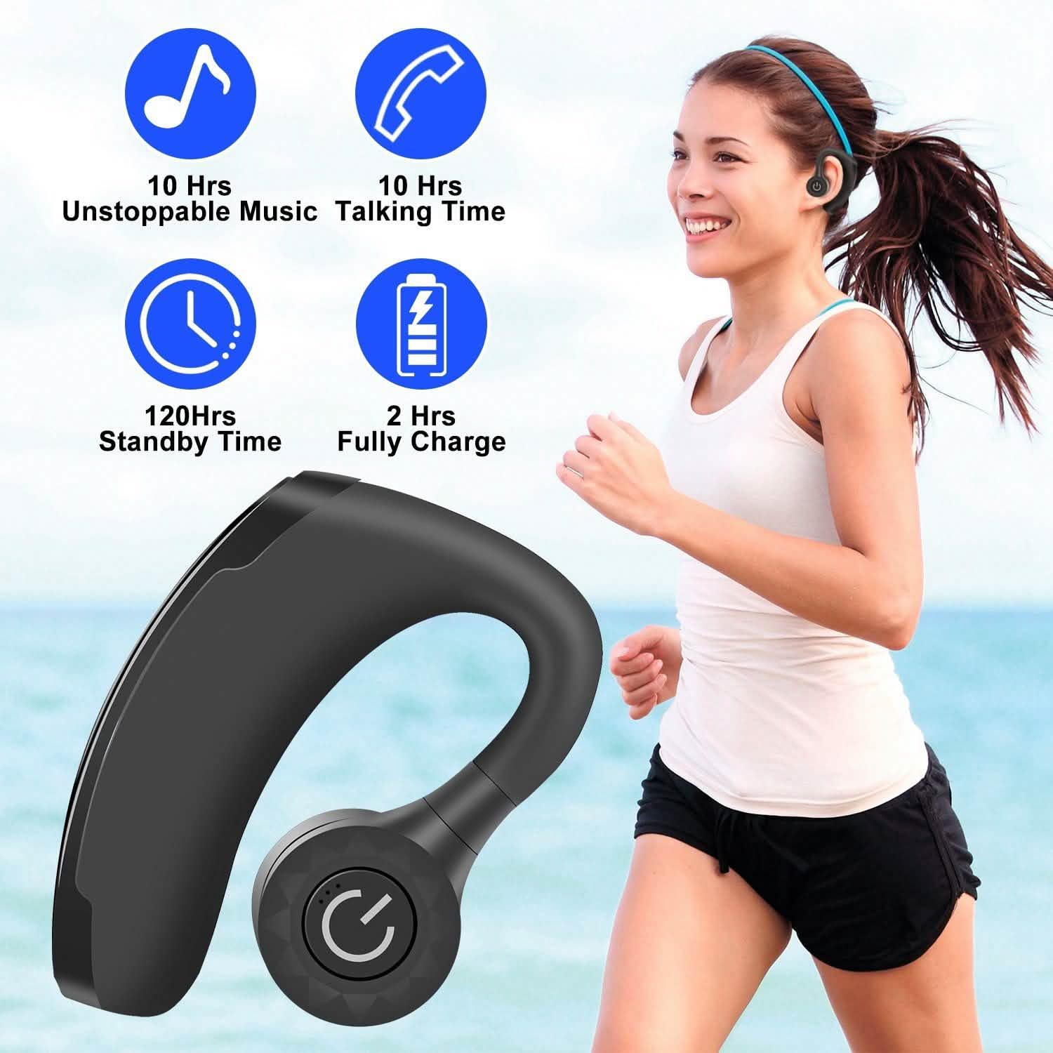 Wireless V5.0 In-Ear Earphones Mobile Accessories - Tophatter Daily Deals