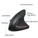 Wireless Vertical Gaming Mice Gaming Mouse - Tophatter Daily Deals
