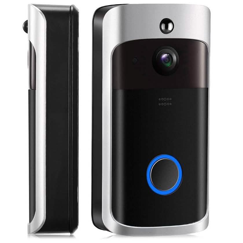 Wireless Video Doorbell 720 HD Wifi Security Camera Black Smart Home & Security - Tophatter Daily Deals