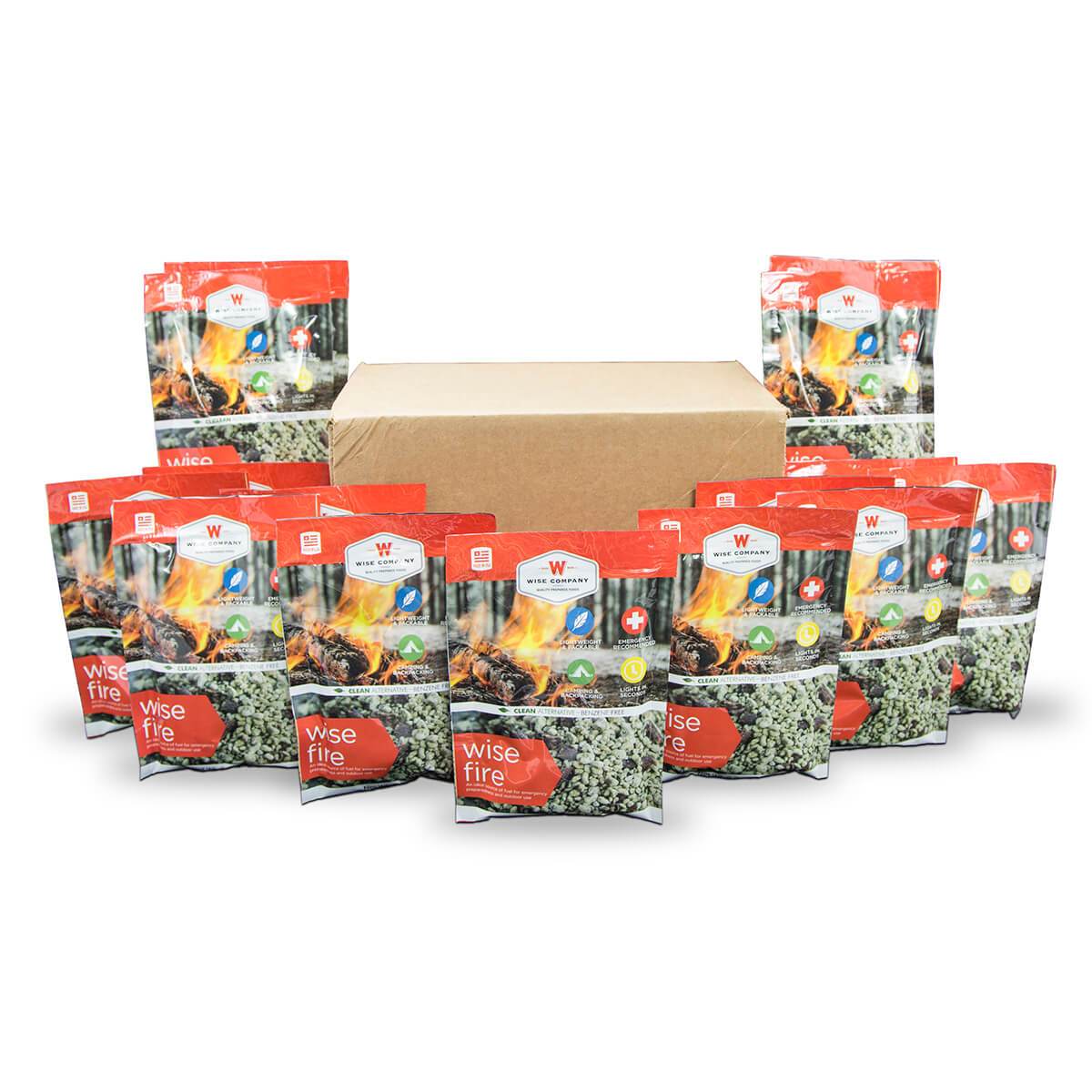 15 Individual Wise Fire Emergency Survival Fire Starter Pouches Survival - Tophatter Daily Deals