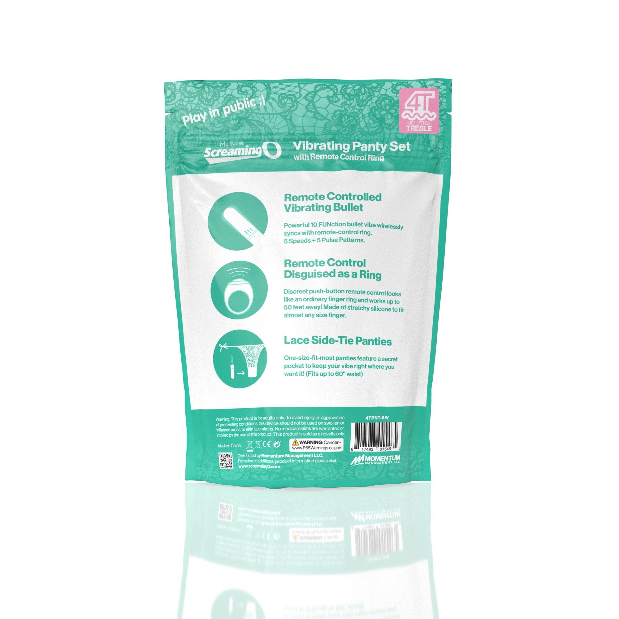 Vibrating Panty Set W/ Remote Ring 4t High Pitch Treble (Kiwi) > Sex Toys For Ladies > Panty Vibes - Tophatter Daily Deals