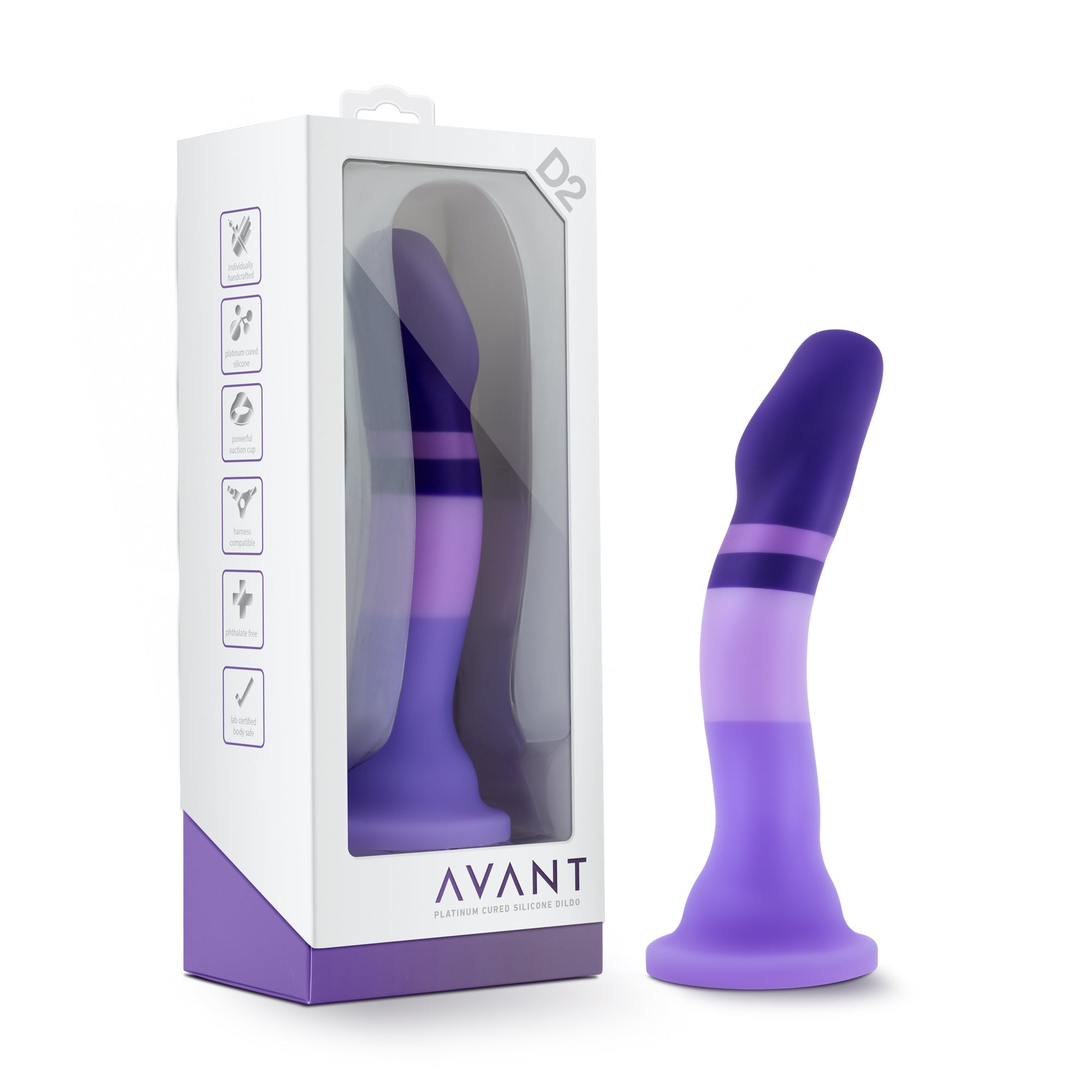 Avant D2 Purple Rain Silicone 7.5 Inch Dildo – Luxury Silicone Dildo > Dildos > Neutral Dildos - Tophatter Daily Deals