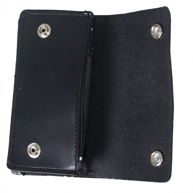 Hot Leathers Tribal Eagle Bi-fold Wallet w/ Chain American Made USA Wallet - Tophatter Daily Deals