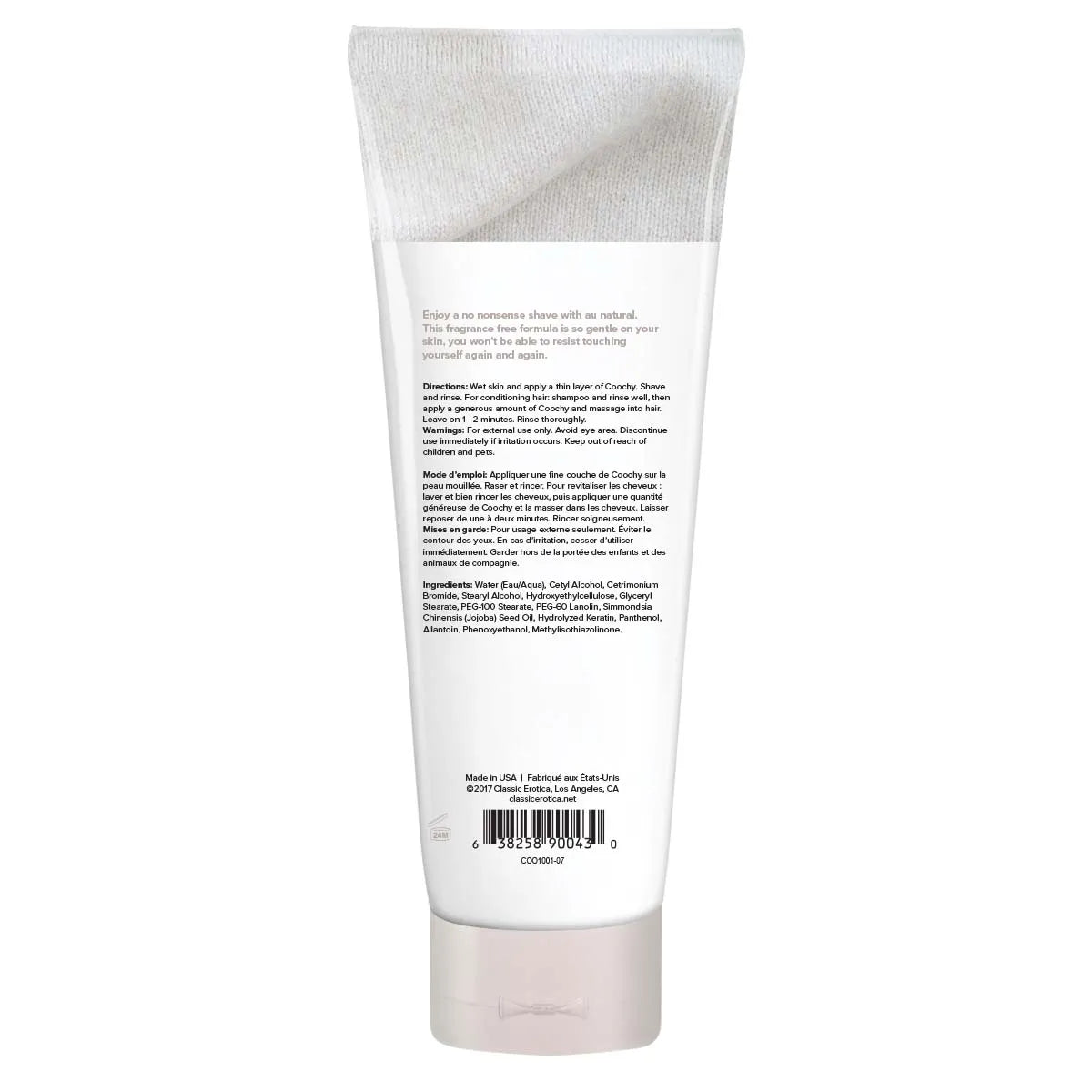 Coochy Au Natural Shave Cream – Fragrance-Free Moisturizing Shave Cream > Essentials > Bath & Body - Tophatter Daily Deals