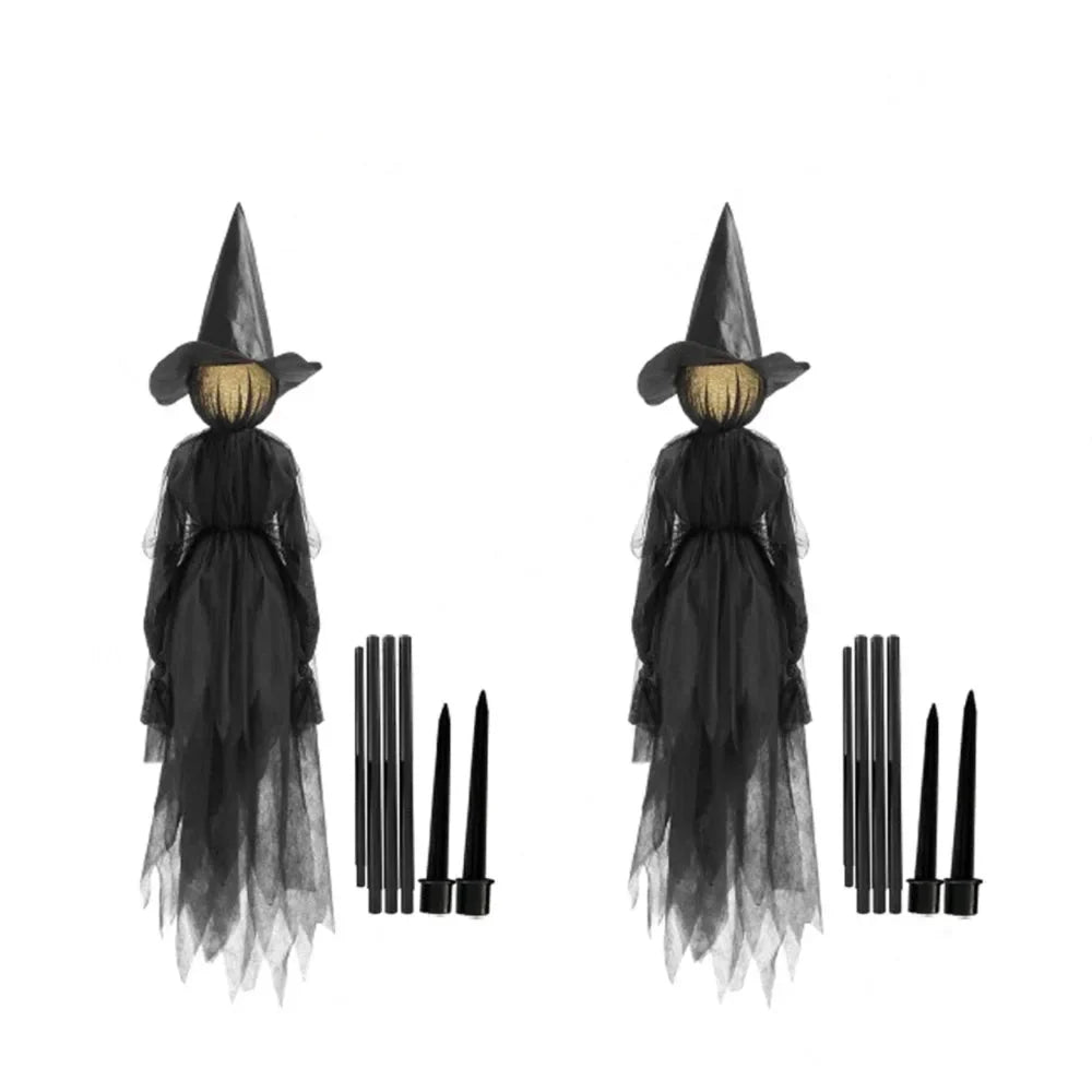Halloween Witches Light Up Trio Decoration Fall 2025 Black-2PCS - Tophatter Daily Deals
