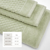 Cotton Diamond Waffle Weave Bath Towel Set - Grayson Collection Bath - Tophatter Daily Deals