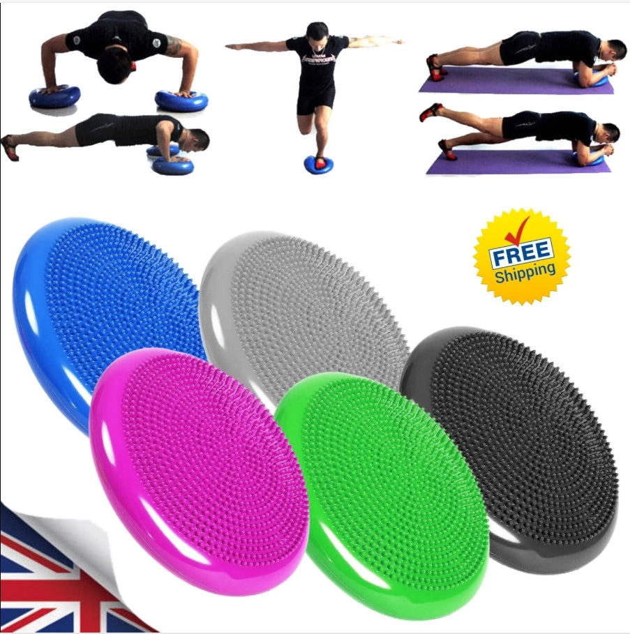 Wobble Cushion Sensory - Wobble Cushion Balance Disc Inflatable Balance Cushion Core Strength for Fitness Health Care - Tophatter Daily Deals