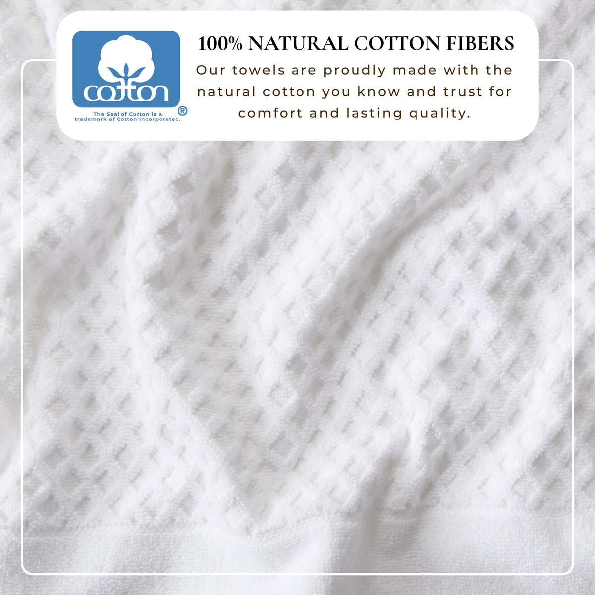 Cotton Diamond Waffle Weave Bath Towel Set - Grayson Collection Bath - Tophatter Daily Deals