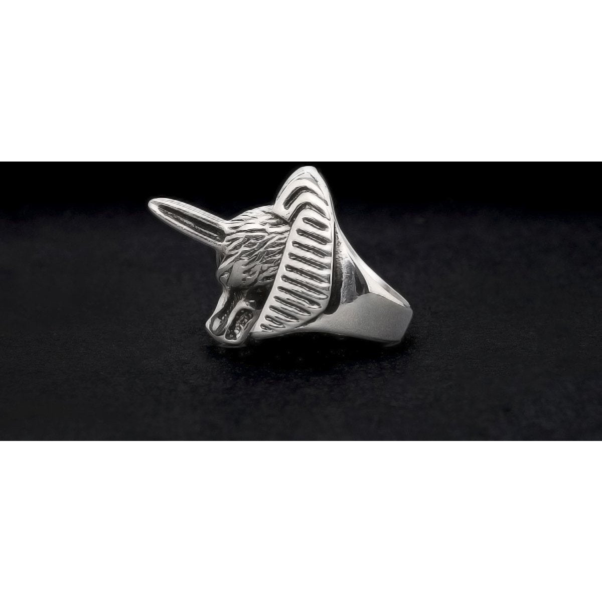Wolf Head Full Stainless Steel Women's Self Defense Ring Self Defense Jewelry - Tophatter Daily Deals