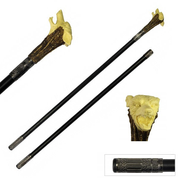 Wolf Walking Sword Cane - Tophatter's Guns'N'Weapons Store Collectible Weapons - Tophatter Daily Deals