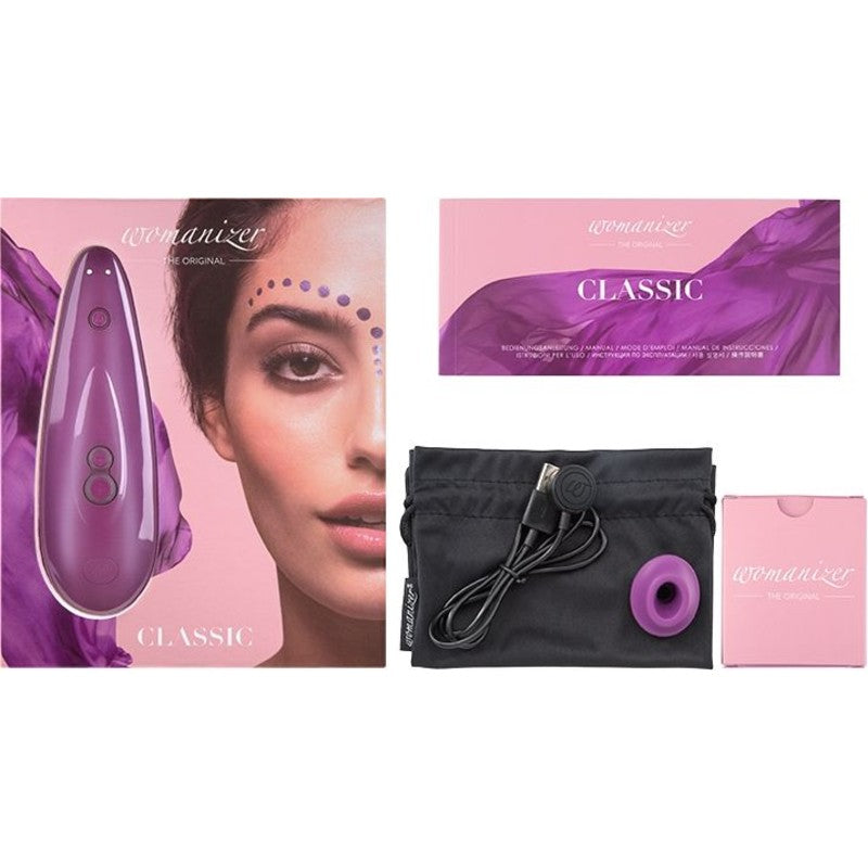 Womanizer Classic Clitoral Stimulator in Purple Clitoral Stimulator - Tophatter Daily Deals