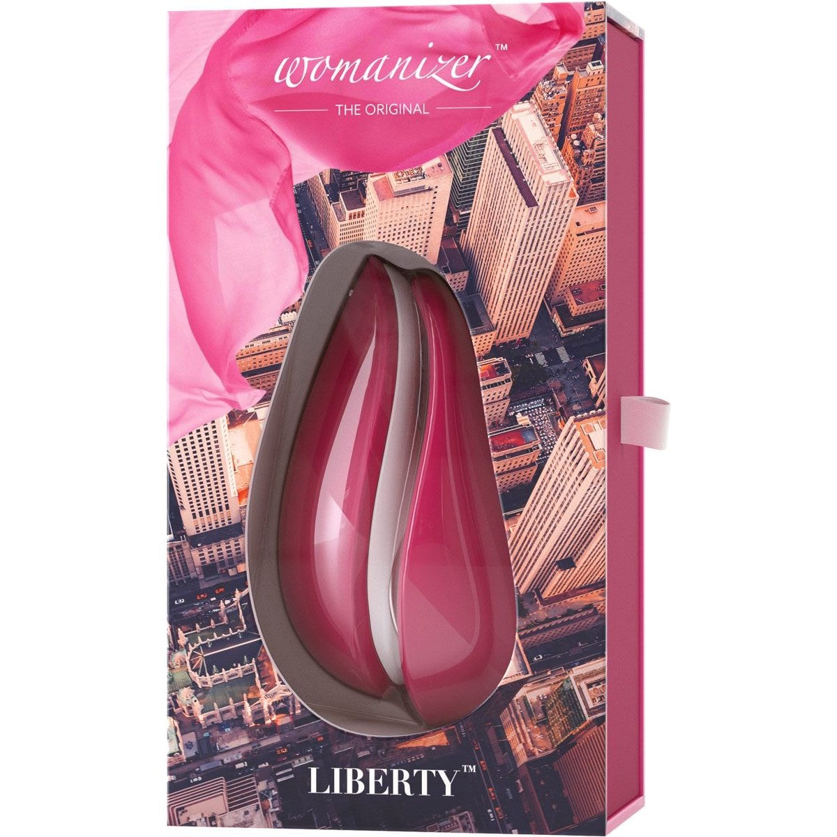 Womanizer Liberty Clitoral Stimulator in Red Wine Clitoral Stimulator - Tophatter Daily Deals