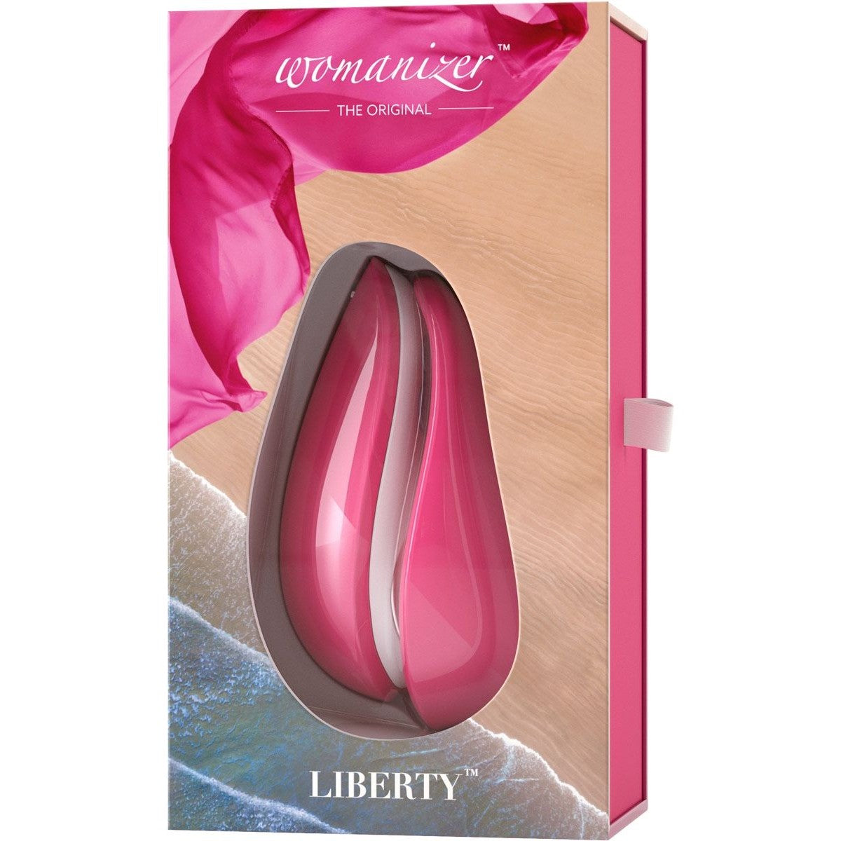 Womanizer Liberty Clitoral Stimulator in Pink Rose Clitoral Stimulator - Tophatter Daily Deals