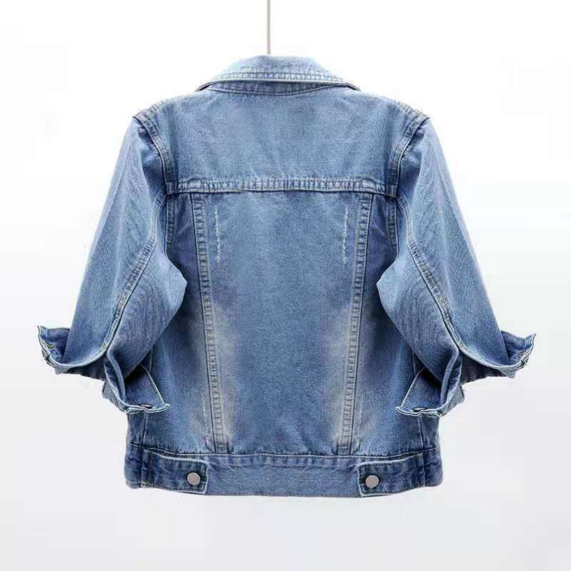 Women Colorful Denim Jacket Coats & Jackets - Tophatter Daily Deals