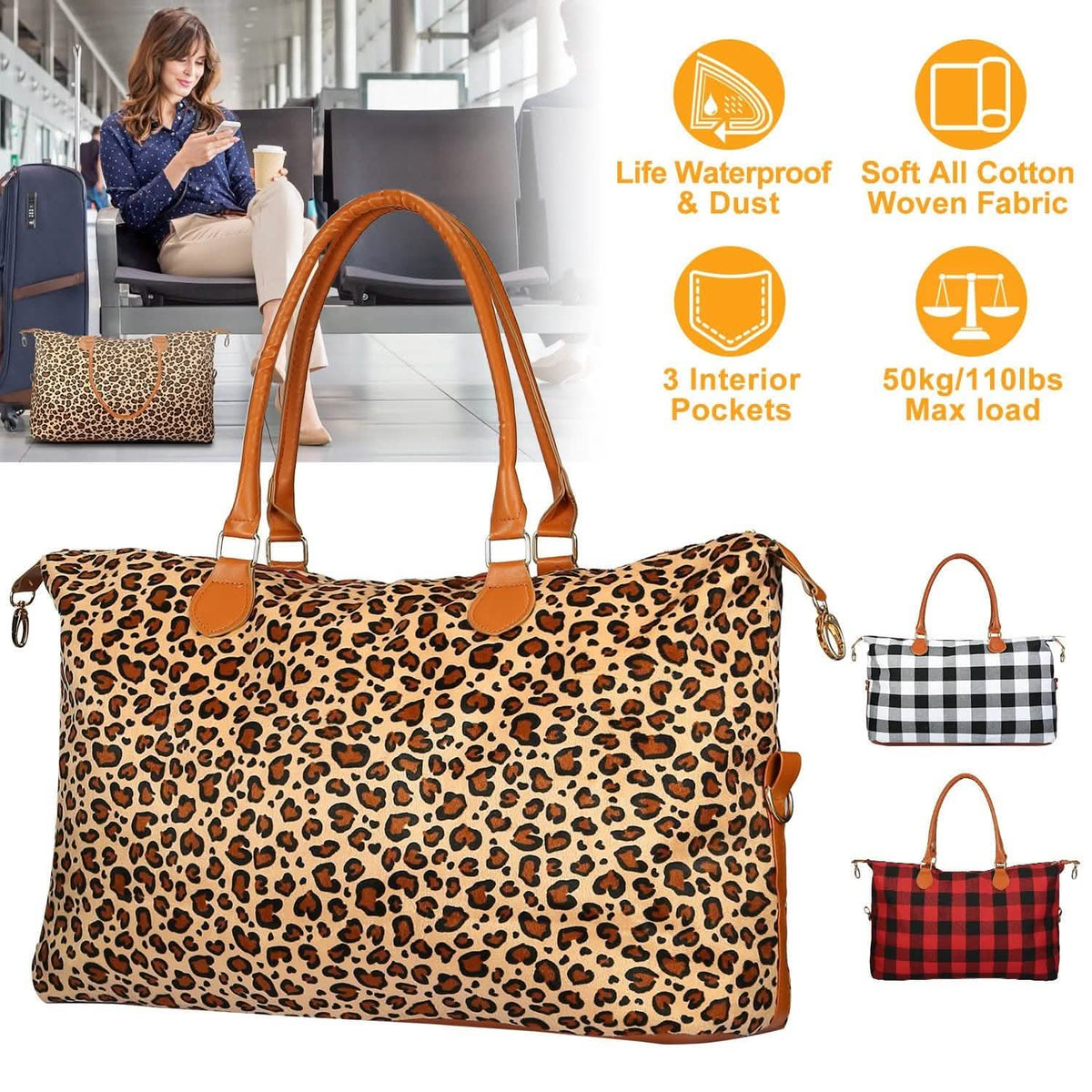 Women Duffle Bag Travel Luggage Handbags & Wallets - Tophatter Daily Deals