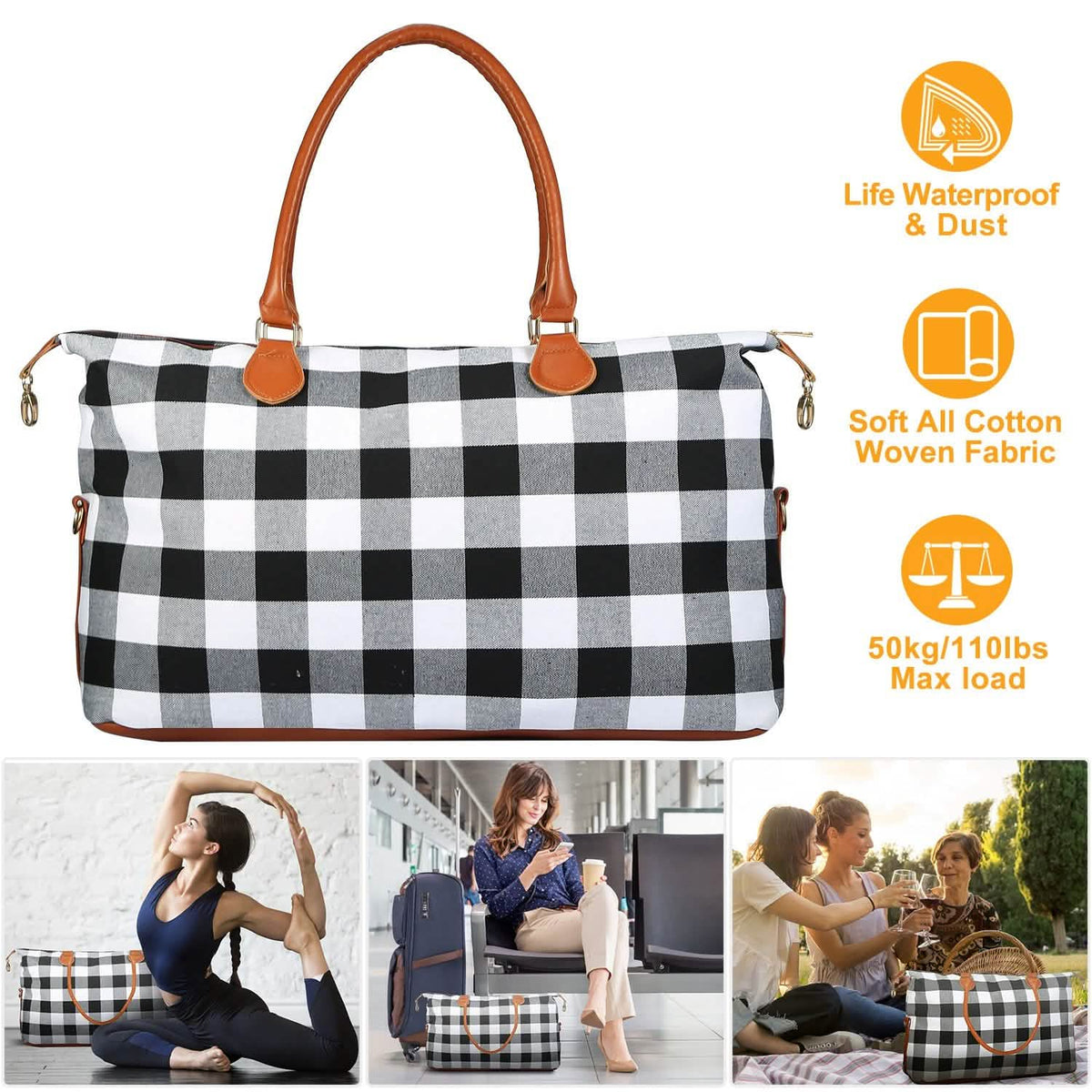 Women Duffle Bag Travel Luggage Handbags & Wallets - Tophatter Daily Deals
