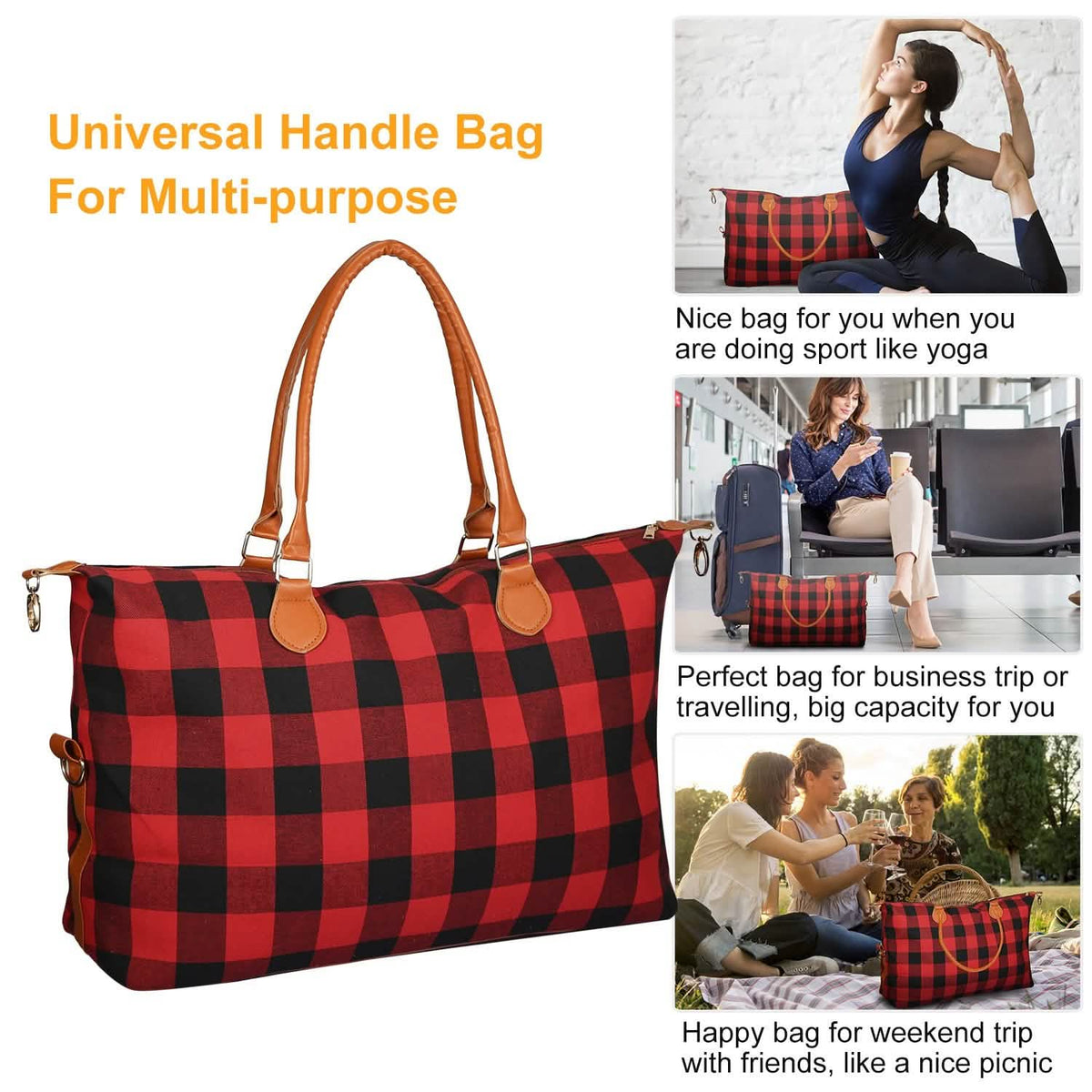 Women Duffle Bag Travel Luggage Handbags & Wallets - Tophatter Daily Deals