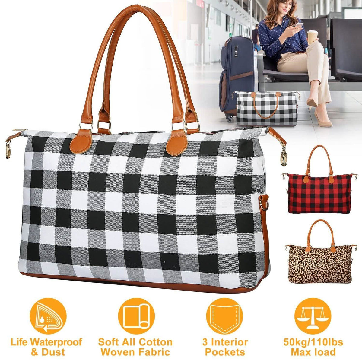 Women Duffle Bag Travel Luggage Handbags & Wallets - Tophatter Daily Deals