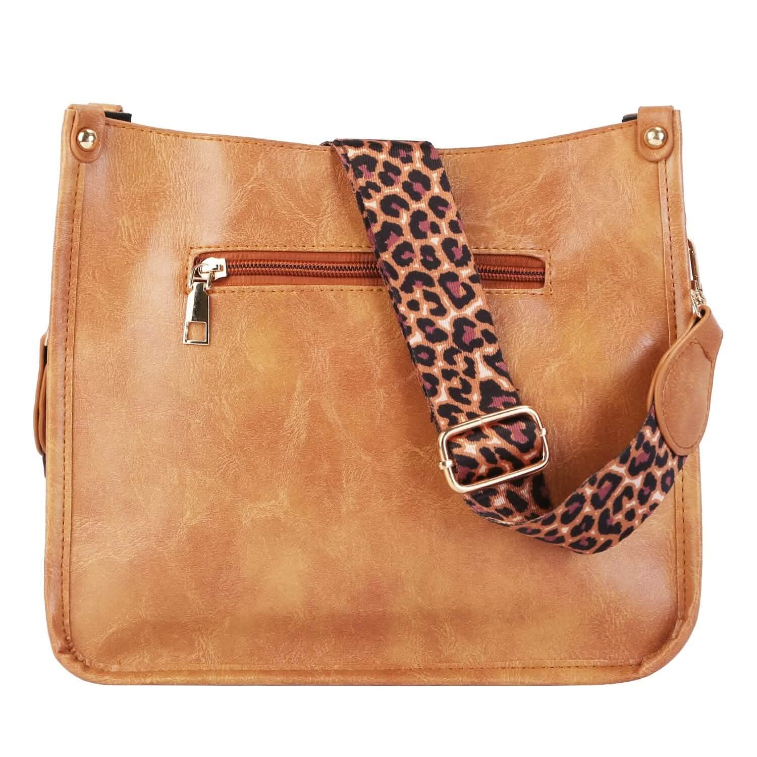 Women Fashion Leather Crossbody Bag Brown Handbags & Wallets - Tophatter Daily Deals