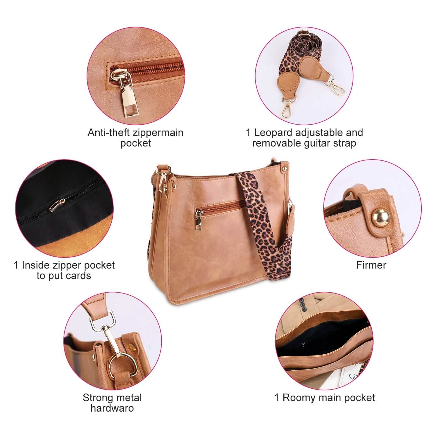 Women Fashion Leather Crossbody Bag Handbags & Wallets - Tophatter Daily Deals