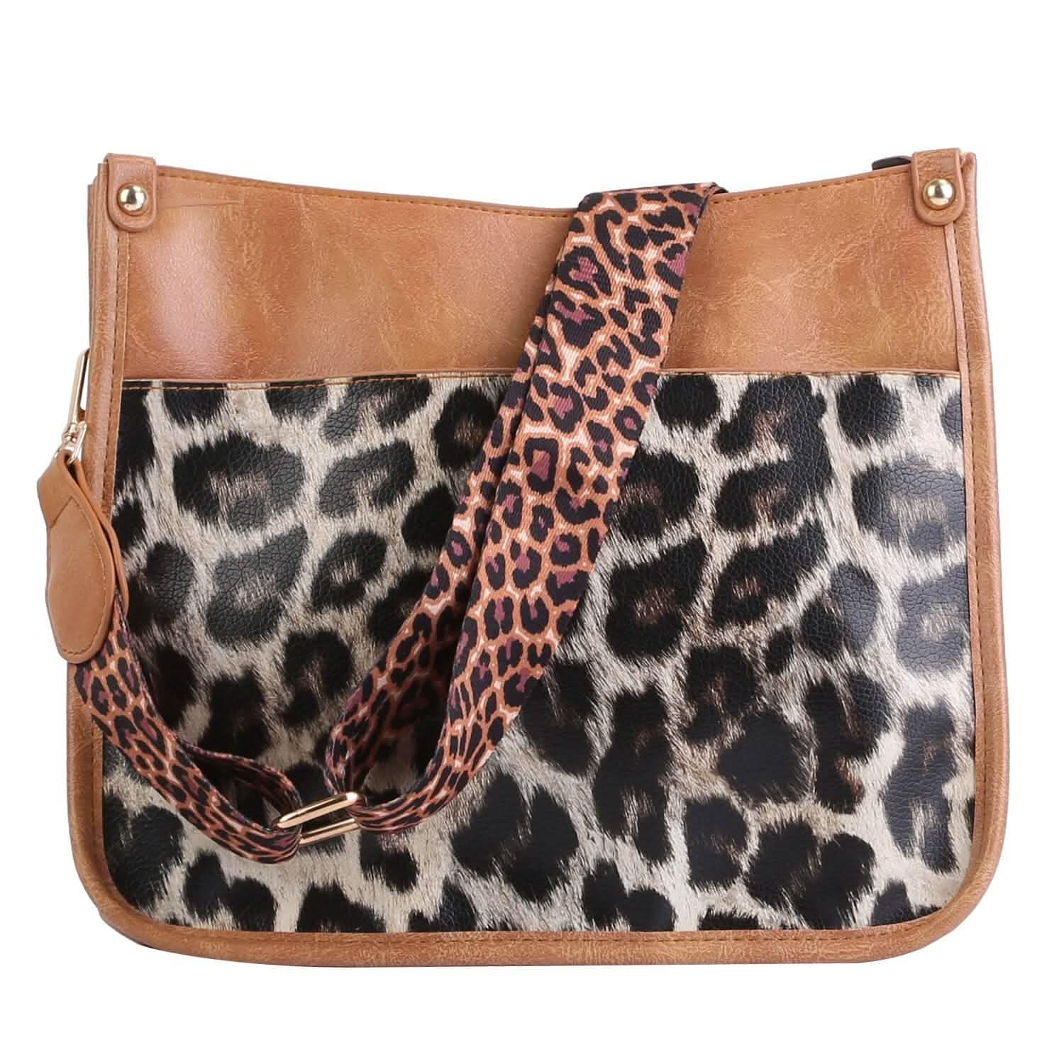 Women Fashion Leather Crossbody Bag Leopard Handbags & Wallets - Tophatter Daily Deals