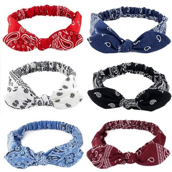 Women Fashion Sweet Retro Print Headbands Headbands & Hair Accessories - Tophatter Daily Deals