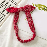 Women Fashion Sweet Retro Print Headbands Red Headbands & Hair Accessories - Tophatter Daily Deals