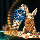 Women Golden and Silver Classic Quartz Watch Watches - Tophatter Daily Deals