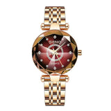 Women Golden and Silver Classic Quartz Watch Red Watches - Tophatter Daily Deals