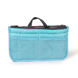 Women Lady Travel Insert Handbag Organizer Makeup Bags Blue Storage & Organization - Tophatter Daily Deals