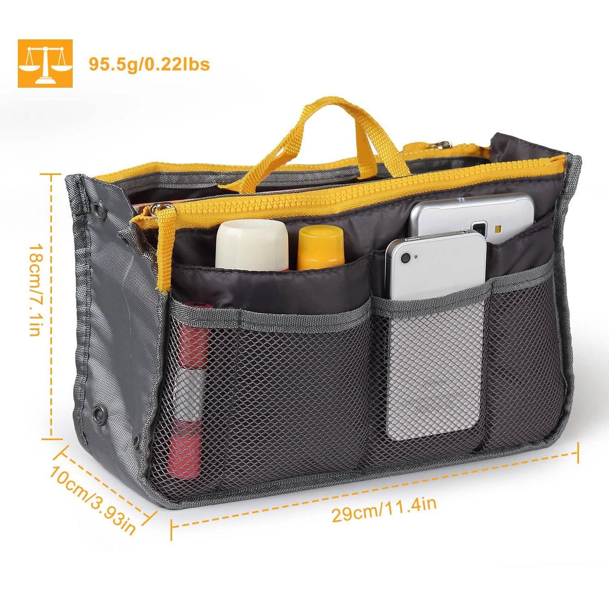 Women Lady Travel Insert Handbag Organizer Makeup Bags Storage & Organization - Tophatter Daily Deals