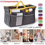 Women Lady Travel Insert Handbag Organizer Makeup Bags Storage & Organization - Tophatter Daily Deals